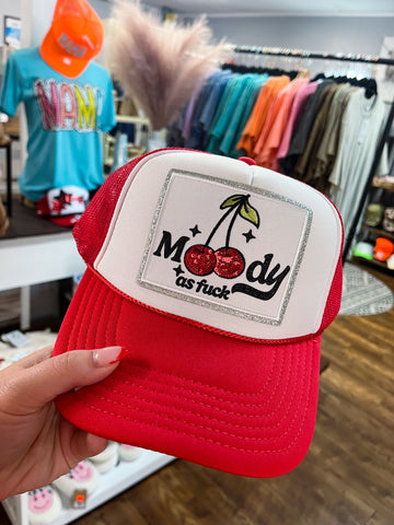 Moody as F Trucker Hat