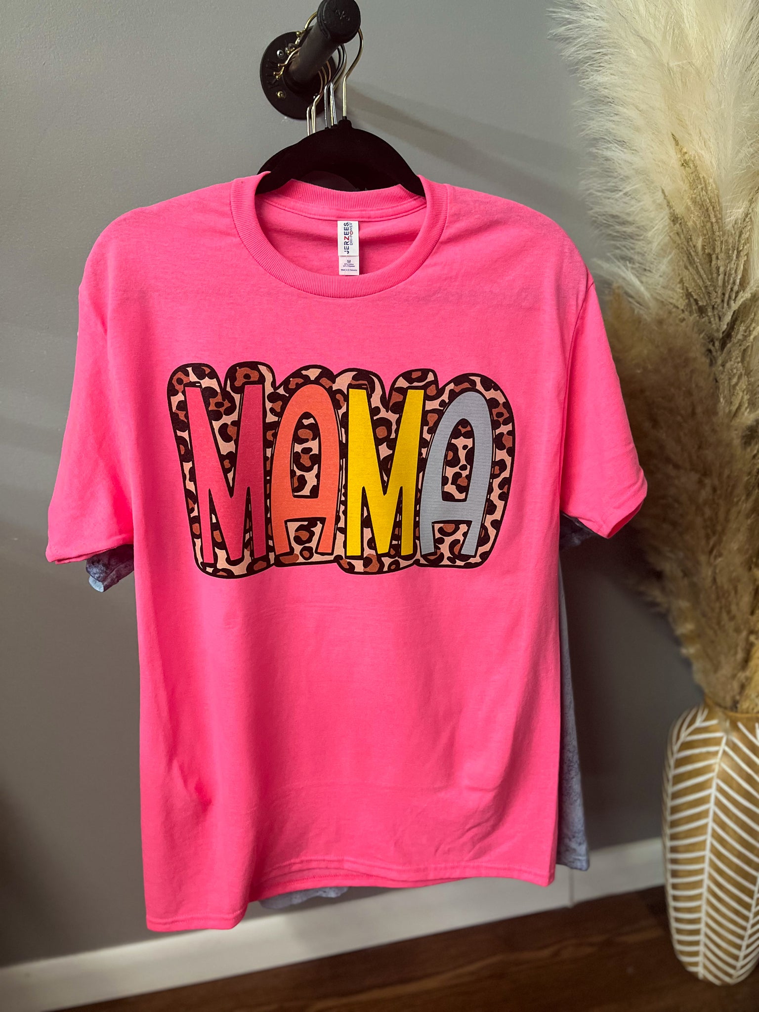 Leopard Neon Mama Tee