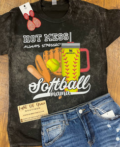 Softball Mineral Wash Tee