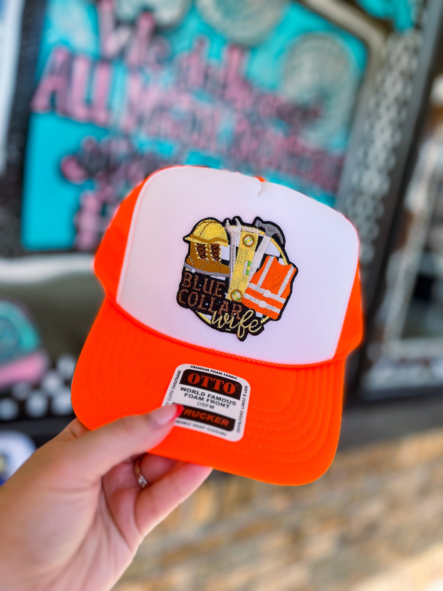 Blue Collar Wife Trucker Hat