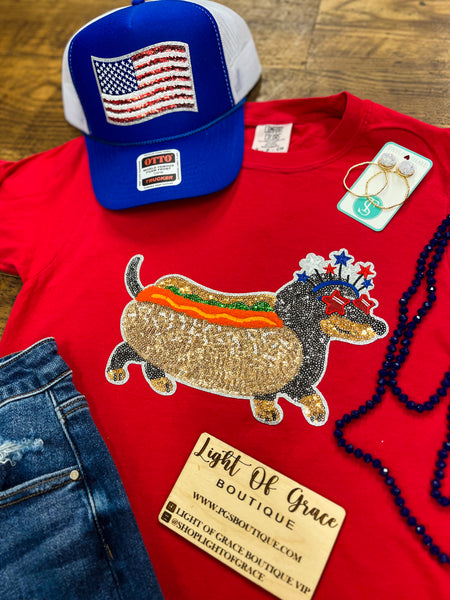 Hotdog Sequin Tee