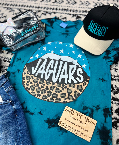 Jaguars Lips Tie Dye Tee