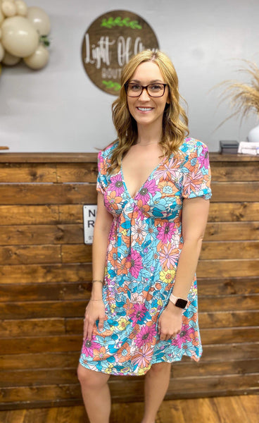 Bright Floral Dress