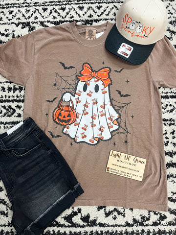 Cherry Bow Ghost Tee