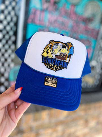 Lineman Wife Trucker Hat