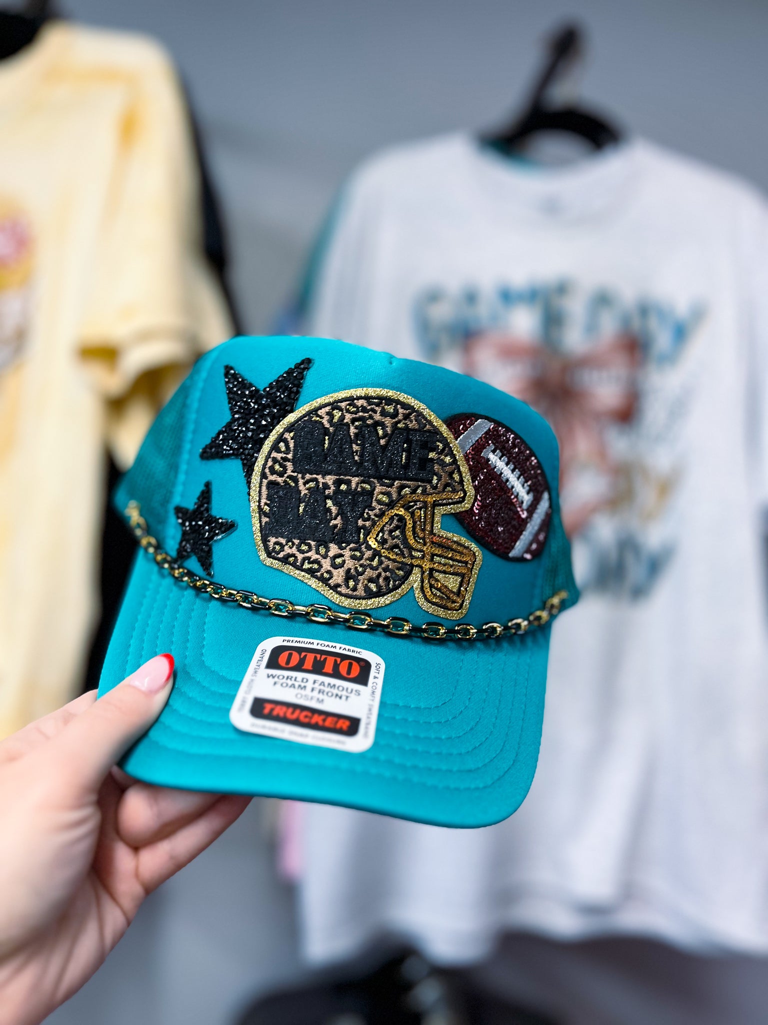 Teal Game Day Trucker Hat