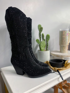 Broadway Bling Black Boots