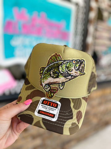 Bass Camo Trucker Hat