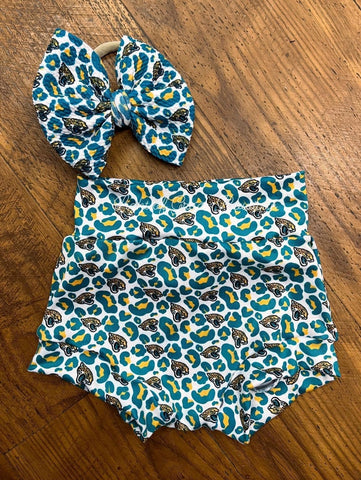 Leopard Jags Bummie Set