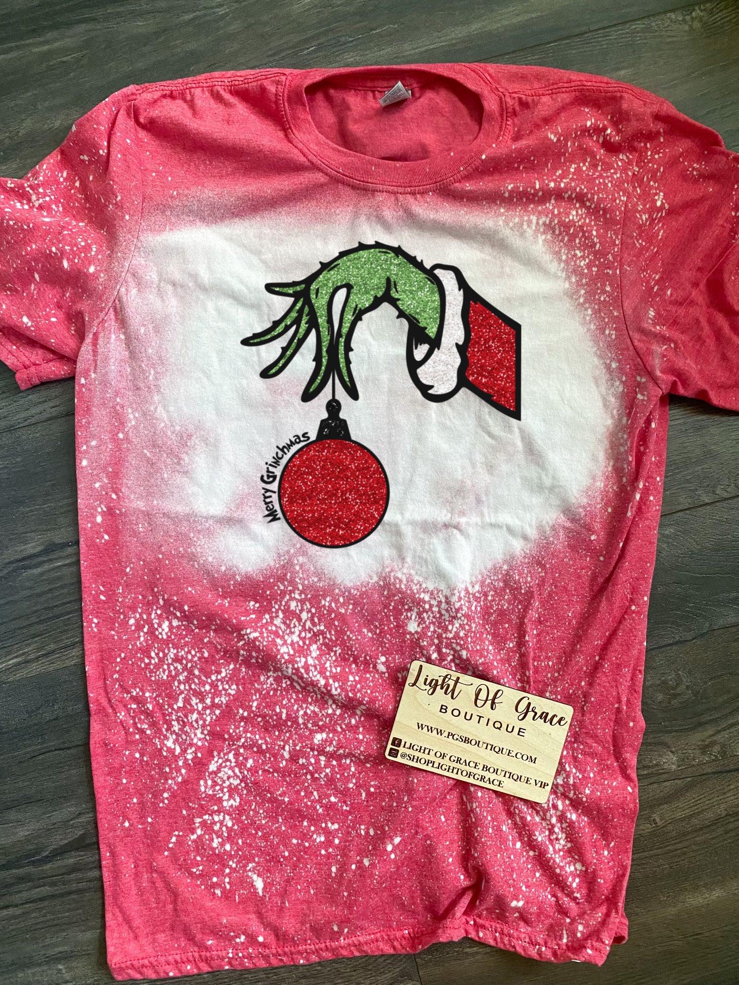 Merry Gmas Bleached Tee