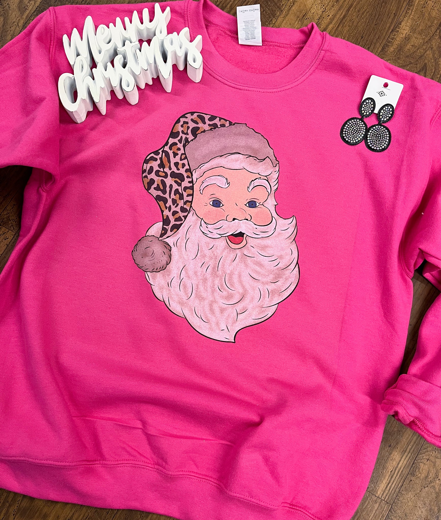 Leopard Santa Sweatshirt