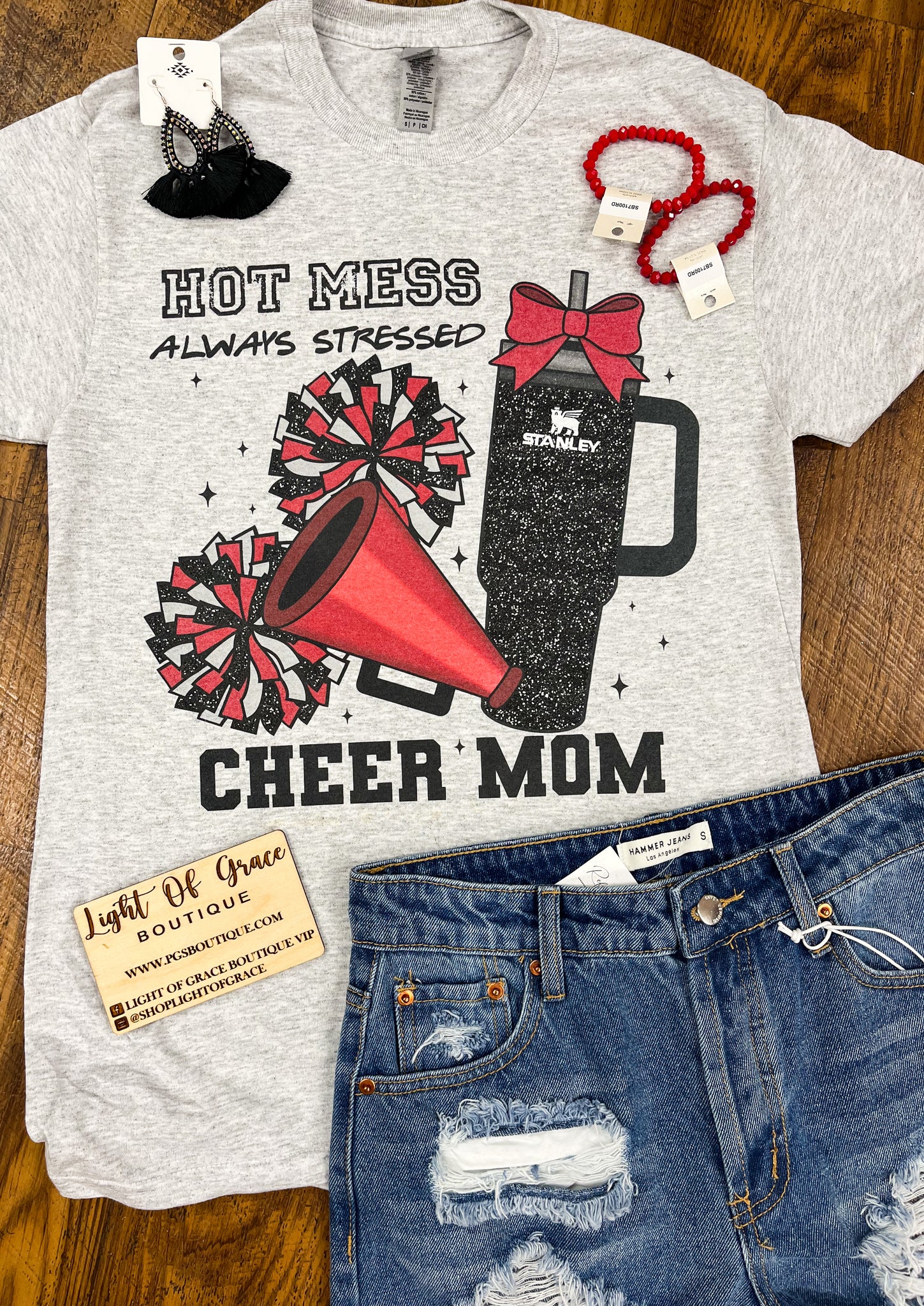 Cheer Mom Cup Tee