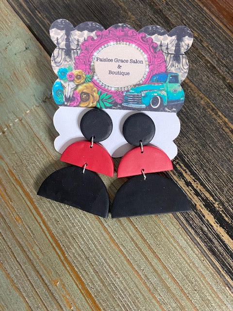 Georgia Bulldog Clay Earrings