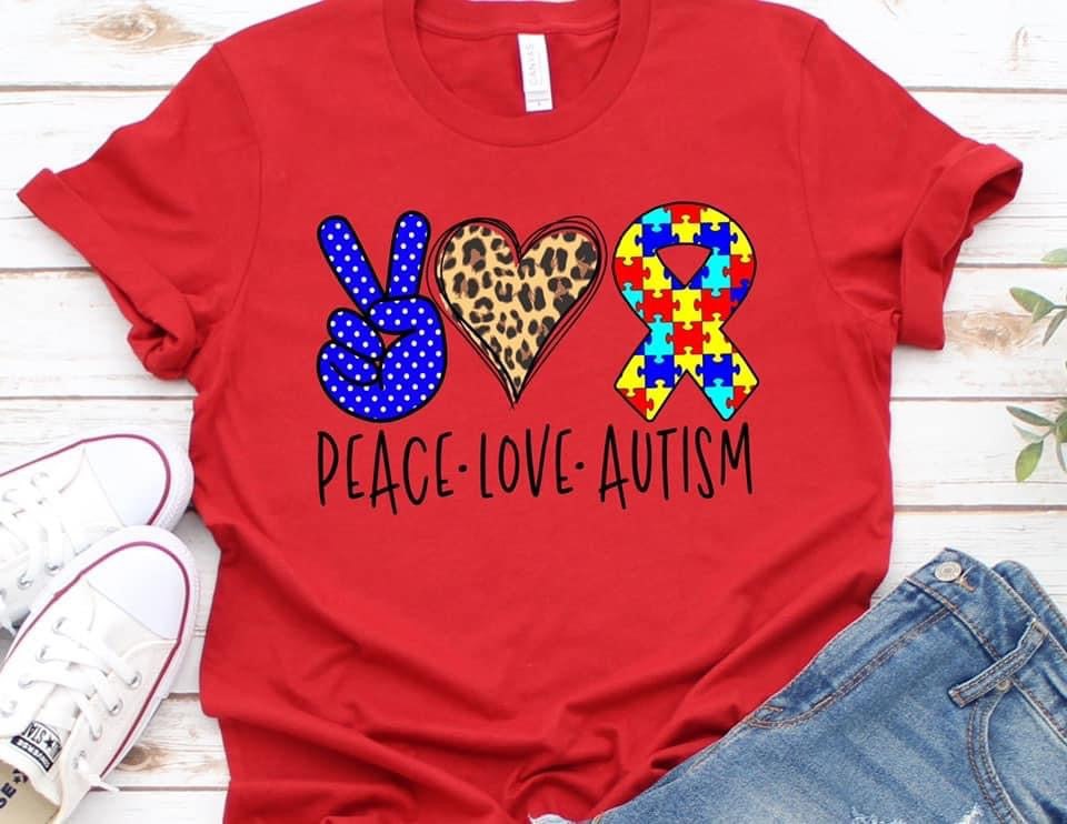 Peace Love Autism Tee