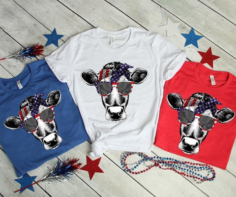 Patriotic Heifer Tee