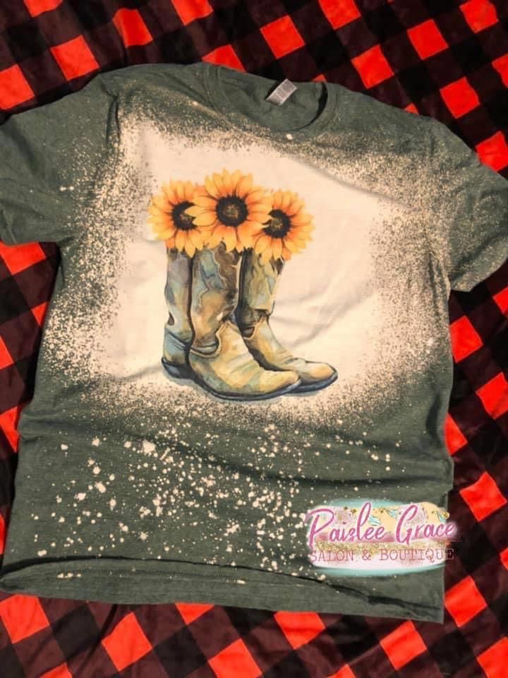 Sunflower Boots Bleached Tee