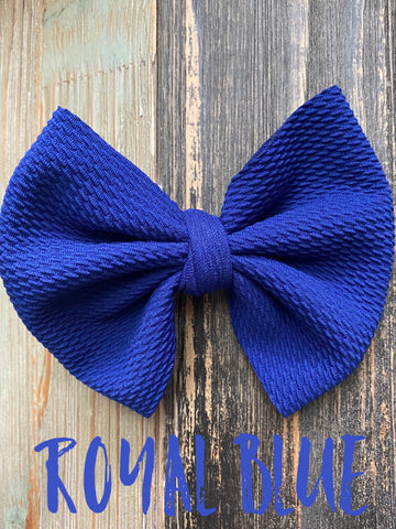 Royal Blue Bow