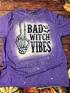 Bad Witch Vibes Bleached Tee