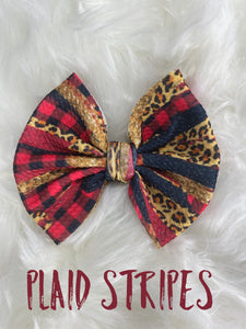 Plaid Stripes Bow