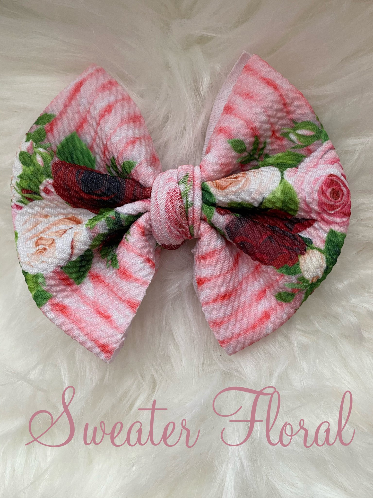 Sweater Floral Bow