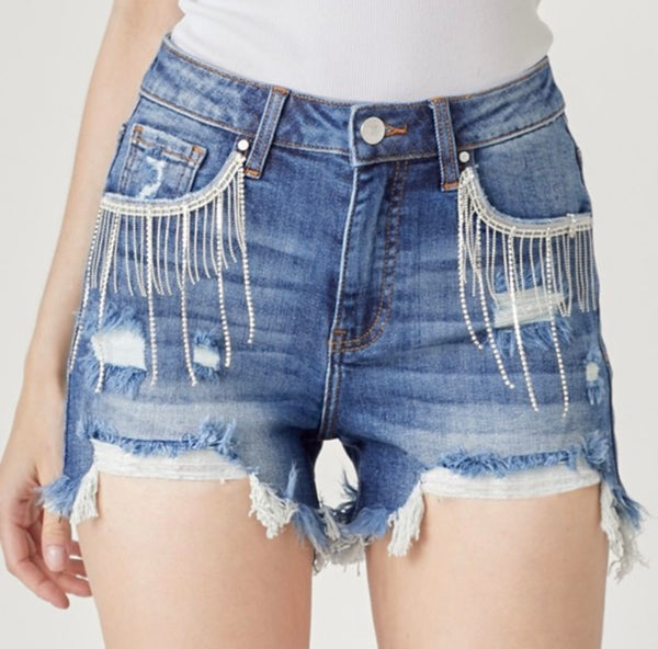 Bling Denim Shorts