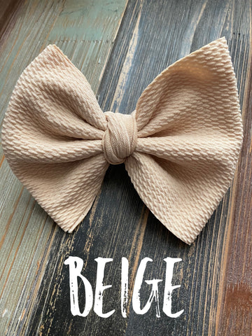 Beige Bow