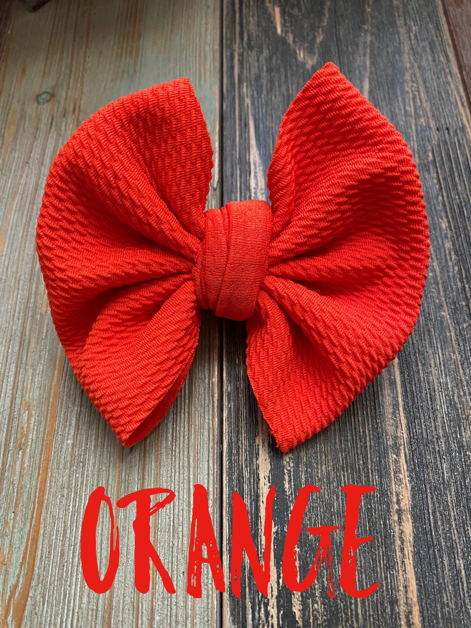 Orange Bow