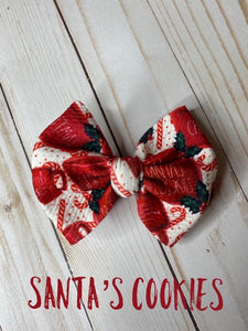 Santa Cookies Bow