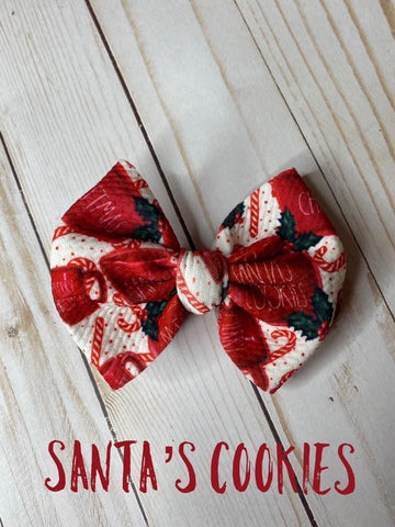 Santa Cookies Bow