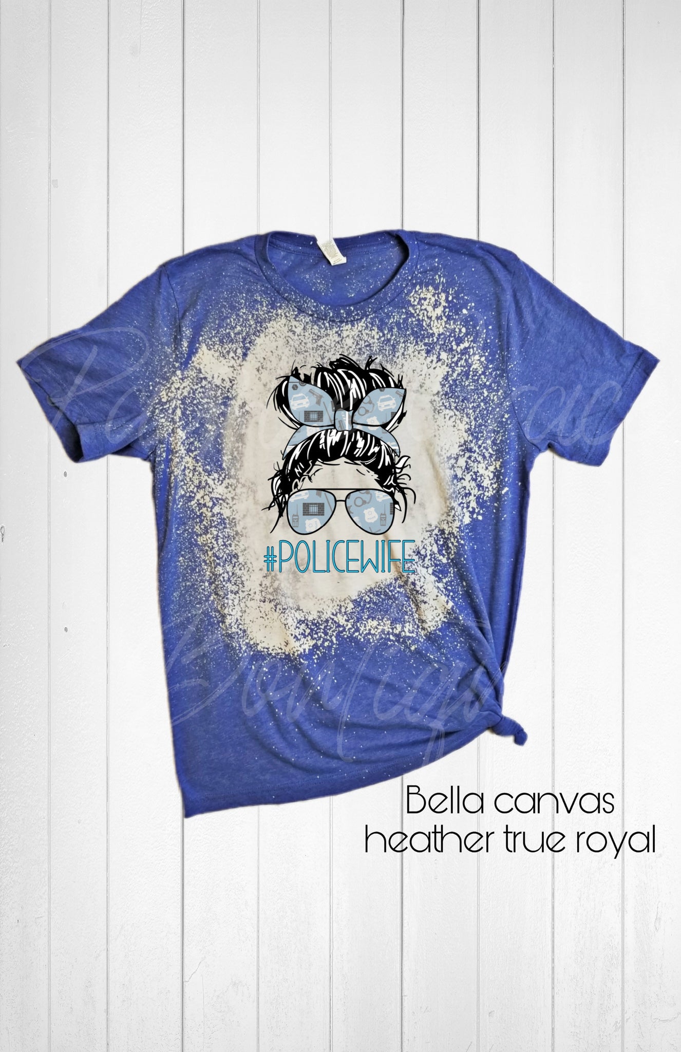 Police Wife Bleached Tee