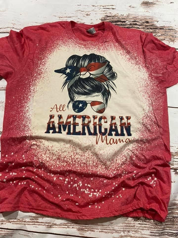 All American Mama Bleached Tee