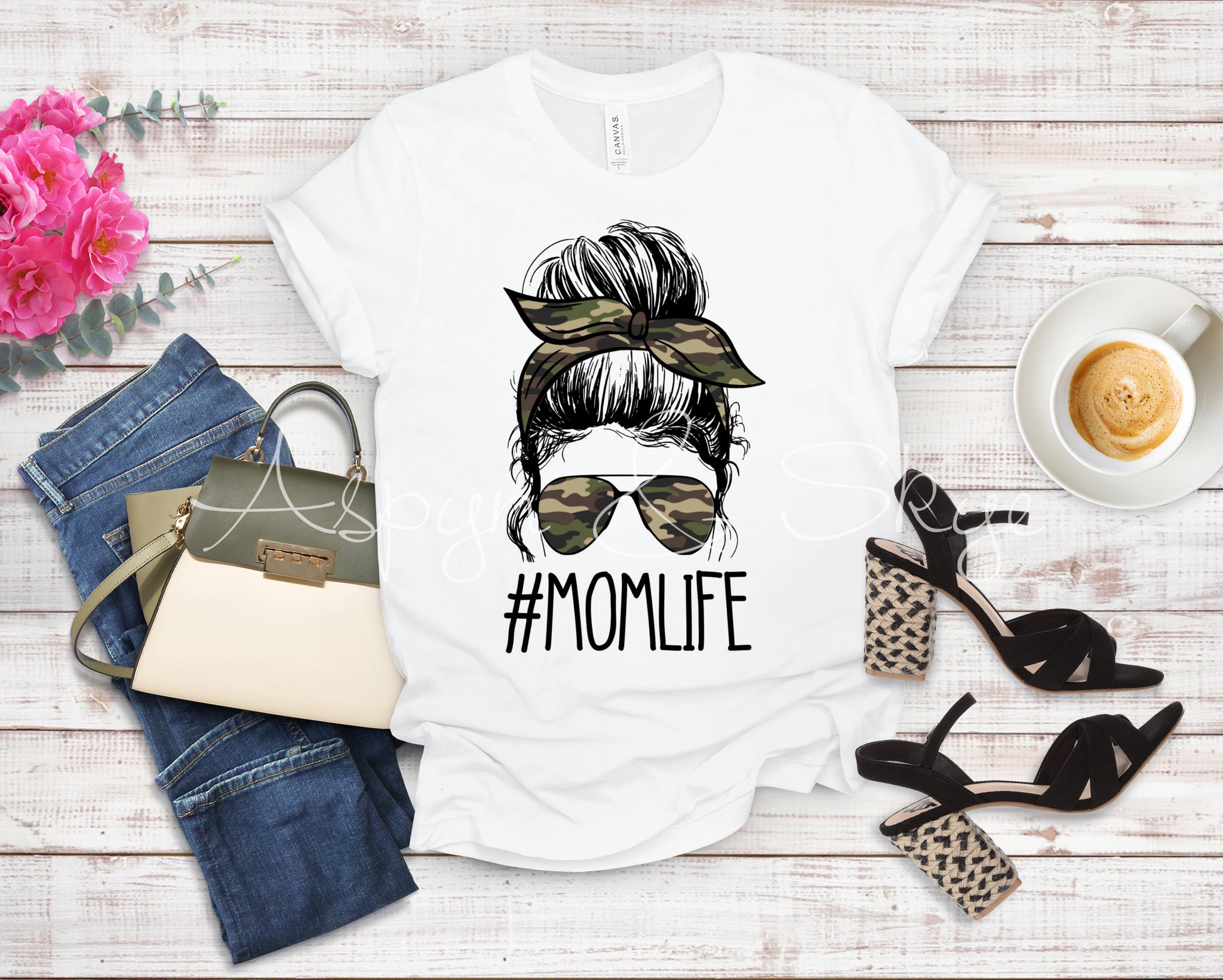 Camo Mom Life Tee