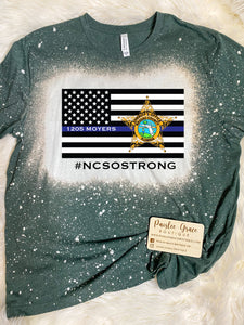 #NCSOSTRONG Bleached Tee