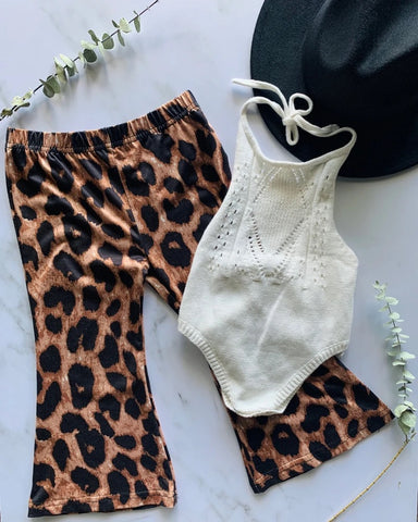 Leopard Bell Bottoms