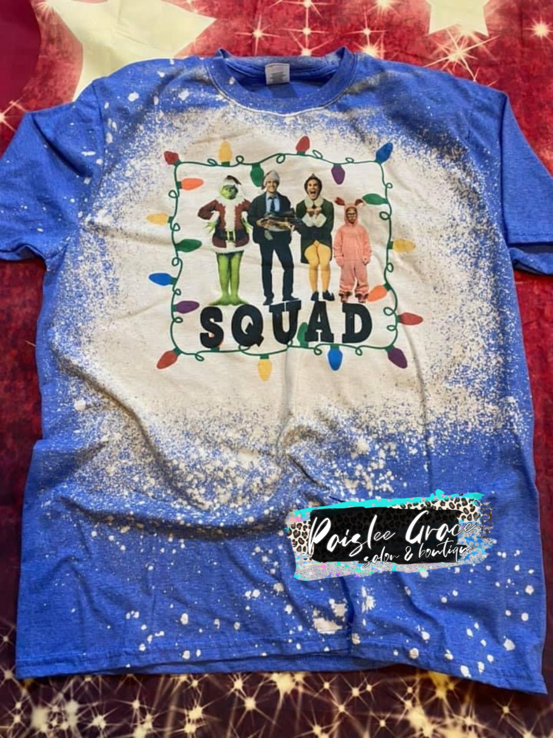 Squad Christmas Bleached Tee
