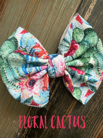 Floral Cactus Bow