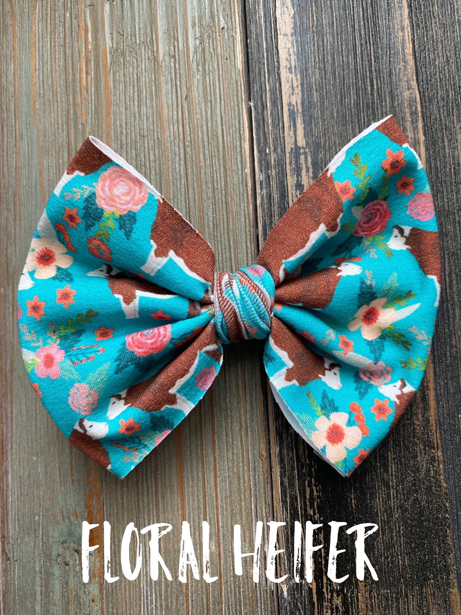 Floral Heifer Bow