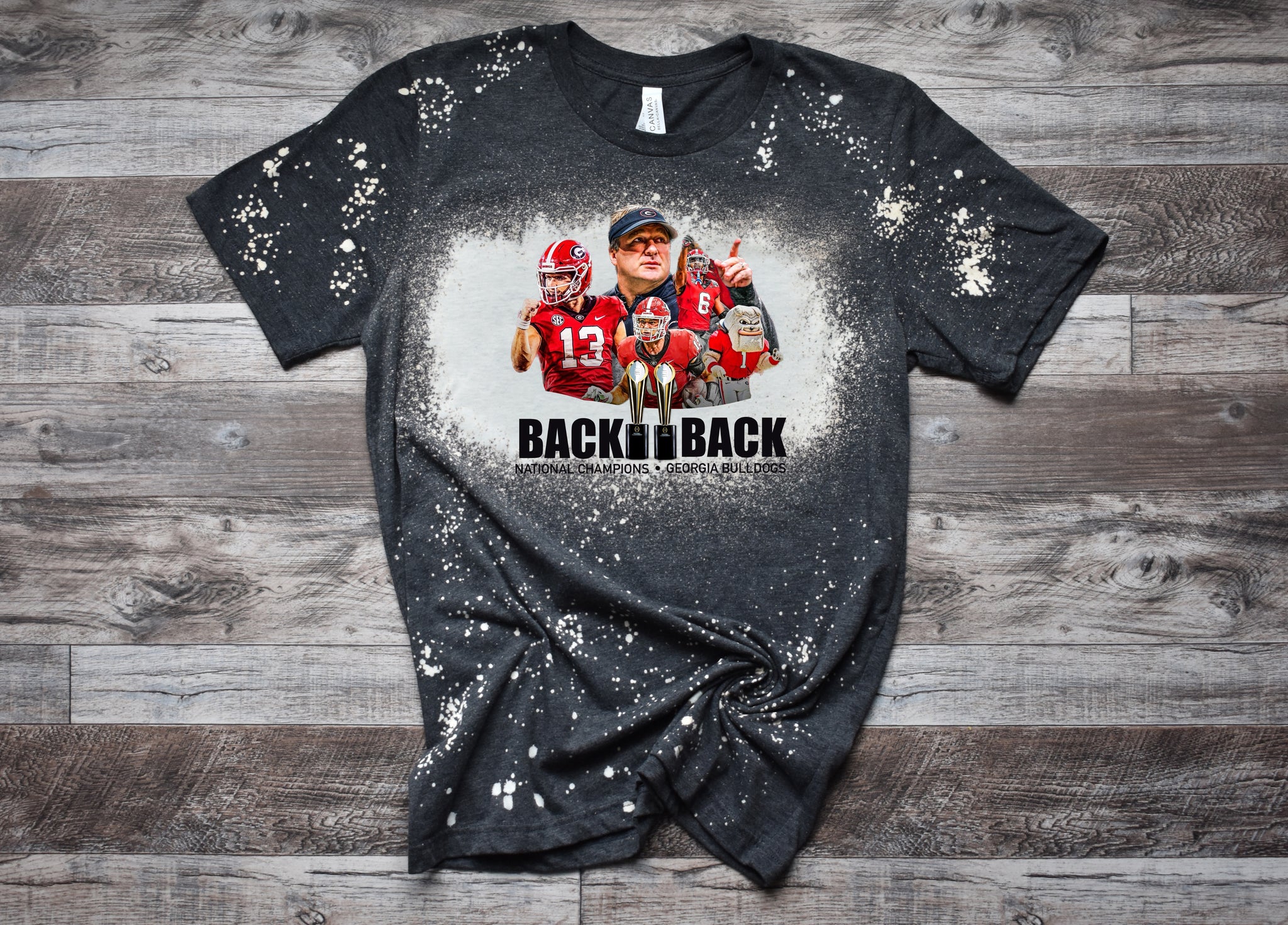 Back to Back Champs Bleached Tee