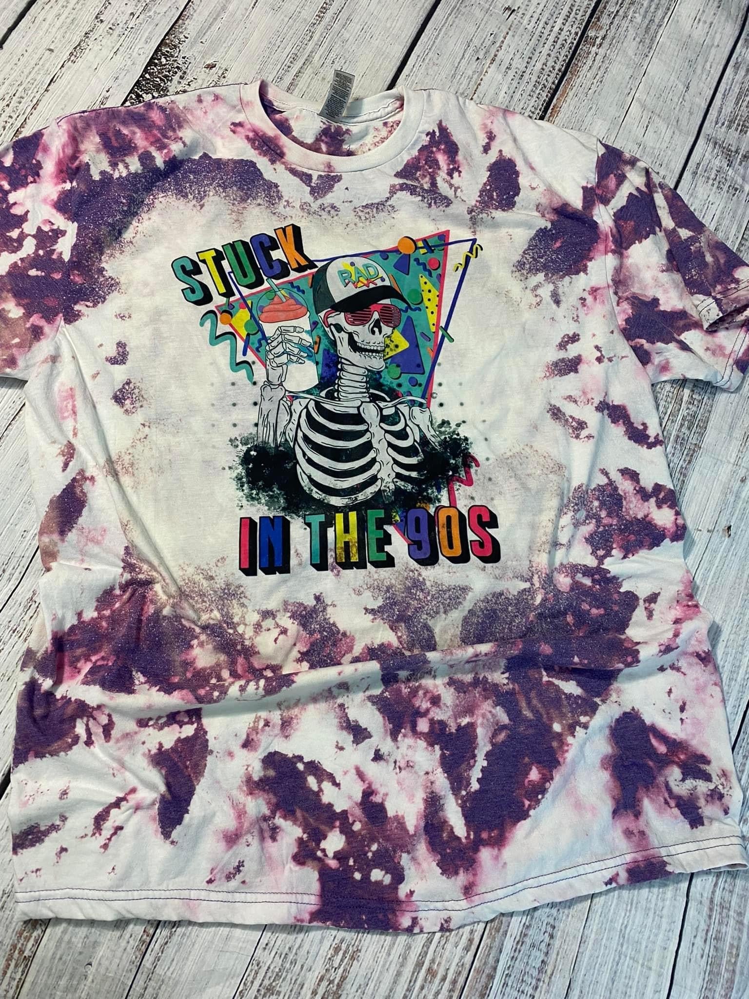 Stuck in the 90s Bleached Tee