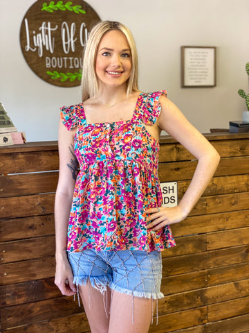 Spring Floral Top