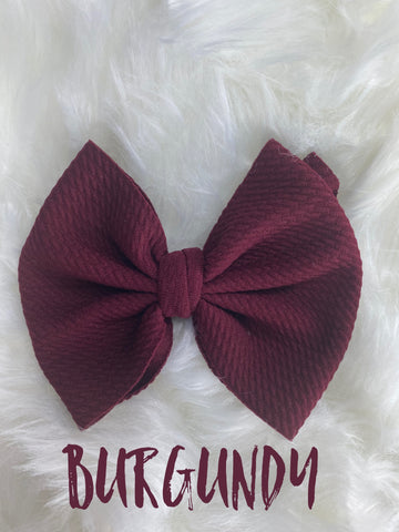 Burgundy Bow