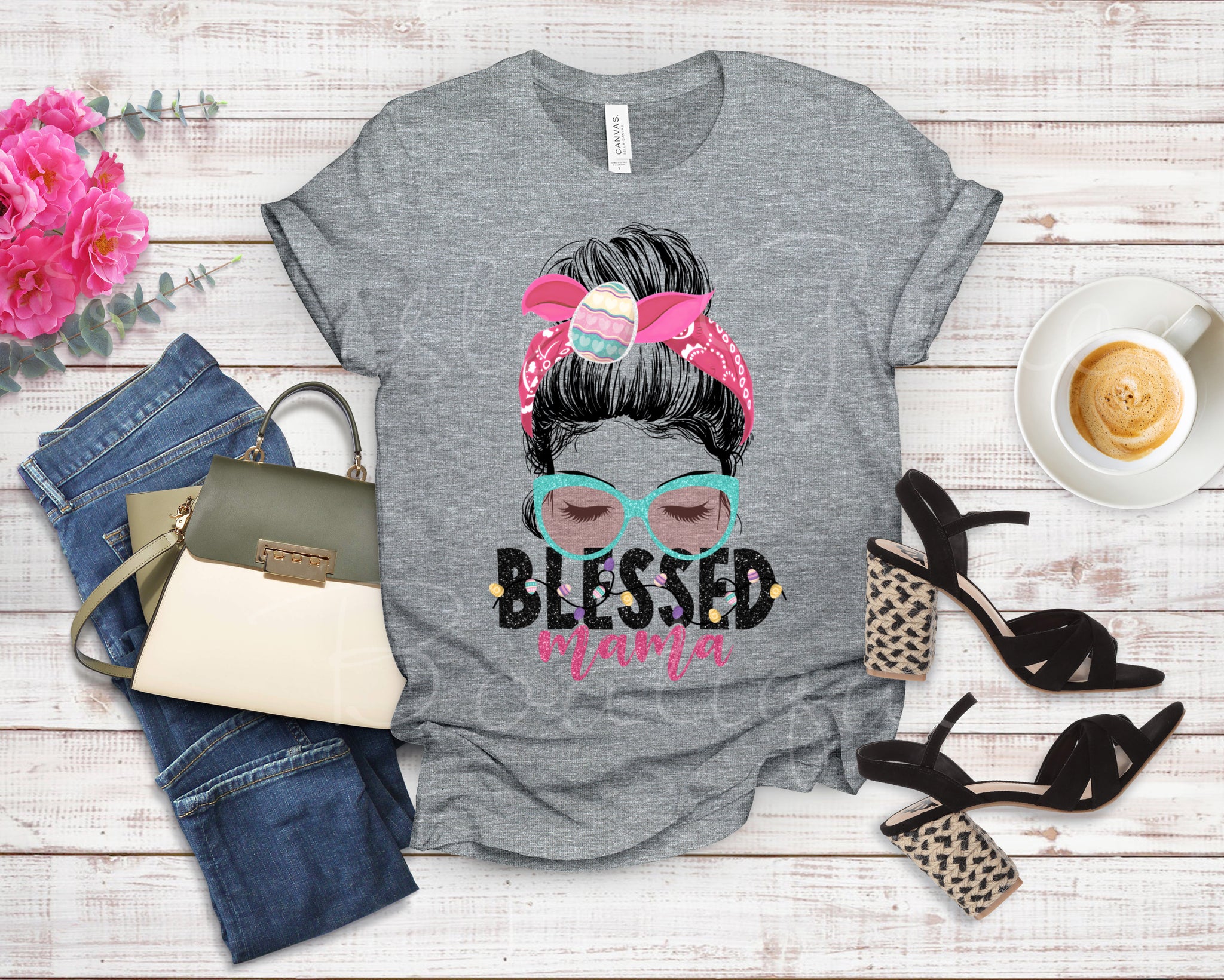 Easter Blessed Mama Tee