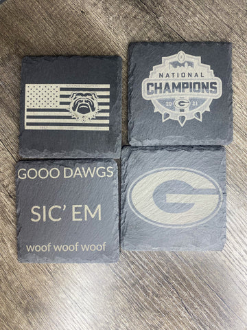 GA Slate Coasters