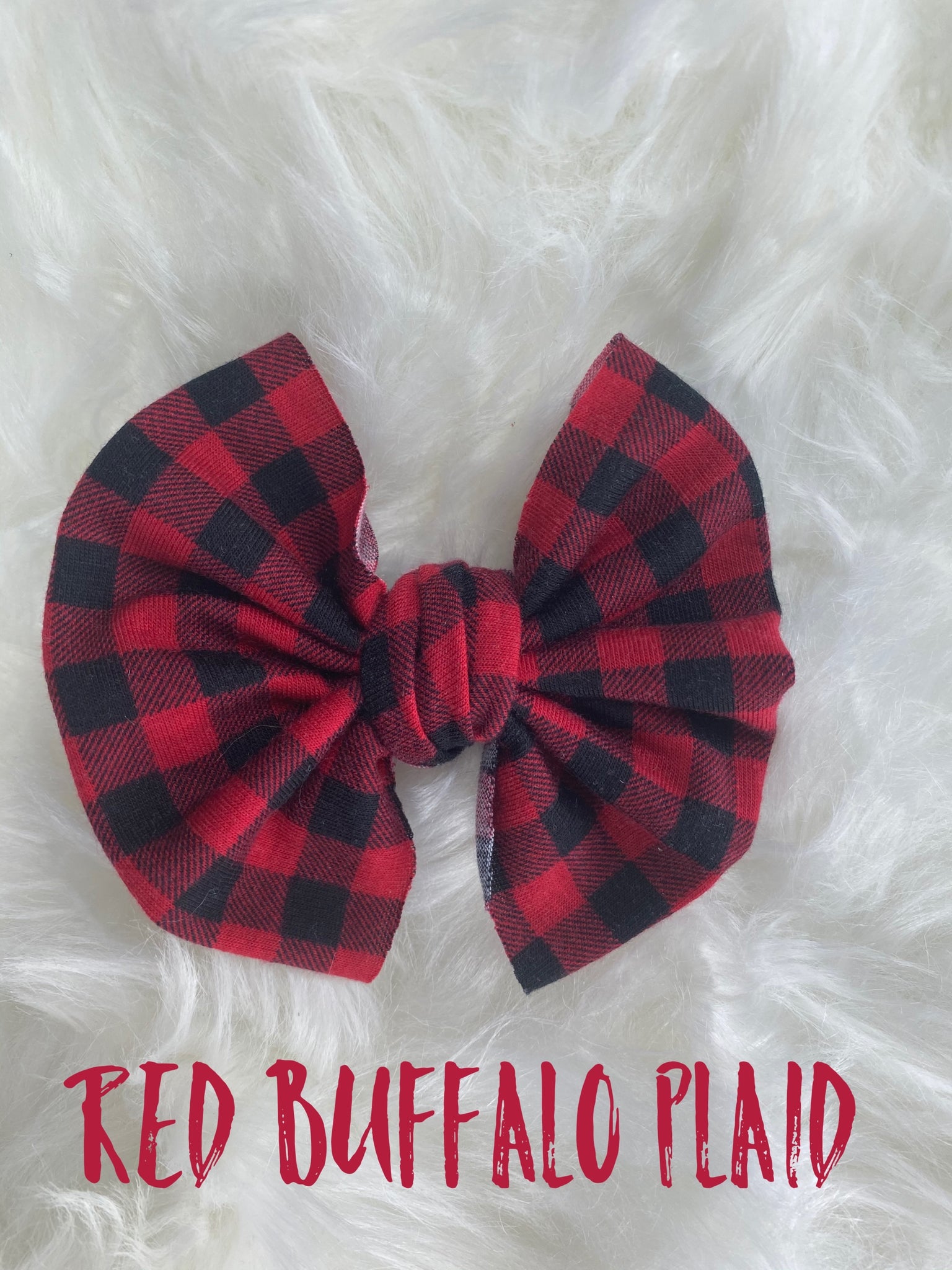 Red Buffalo Plaid Bow