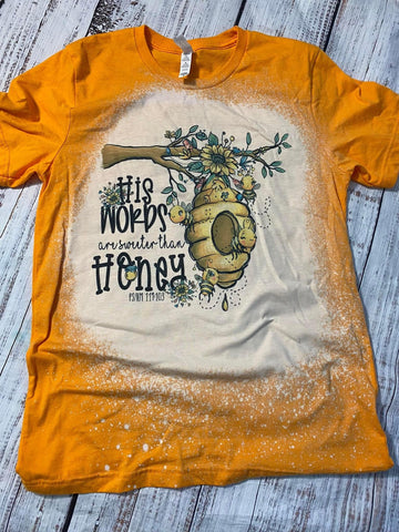 Sweeter than Honey Bleached Tee