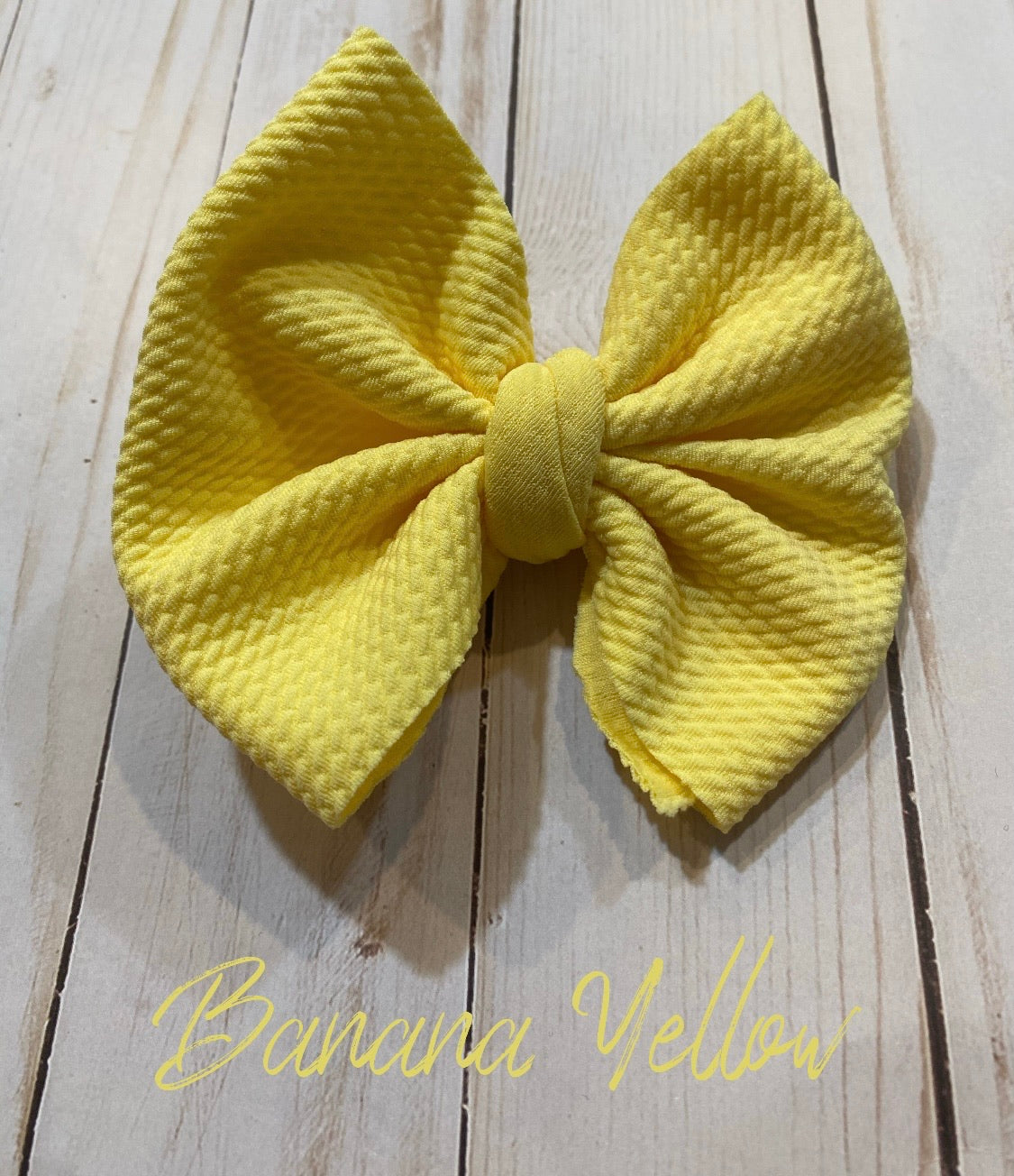 Banana Yellow Bow