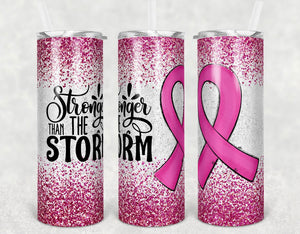 Stronger Than The Storm Skinny Tumbler