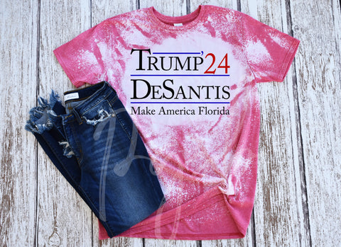 Make America Florida Bleached Tee