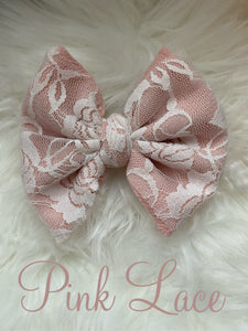 Pink Lace Bow