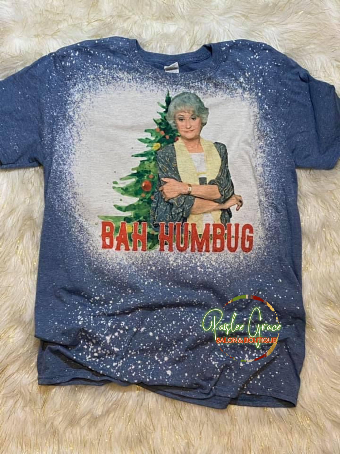 Bah Humbug Bleached Tee